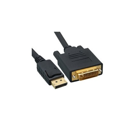 Cable Wholesale DisplayPort to DVI Video Cable, DisplayPort Male to DVI Male, 6 foot 10H1-61106